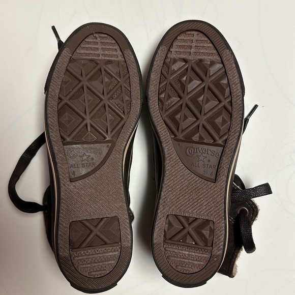Brown Sherpa Converse Sneakers - Picture 6 of 10